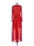H&M 100% Polyester Red Casual Dress Size 10 - photo 2
