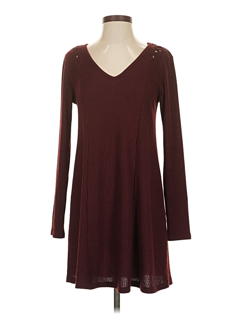 Pre-owned Alya Long Sleeve T-shirt In Burgundy