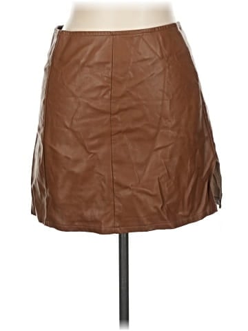 Lena Faux Leather Skirt (view 1)