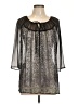 Cluny 100% Silk Gray Blouse Size 10 - photo 1