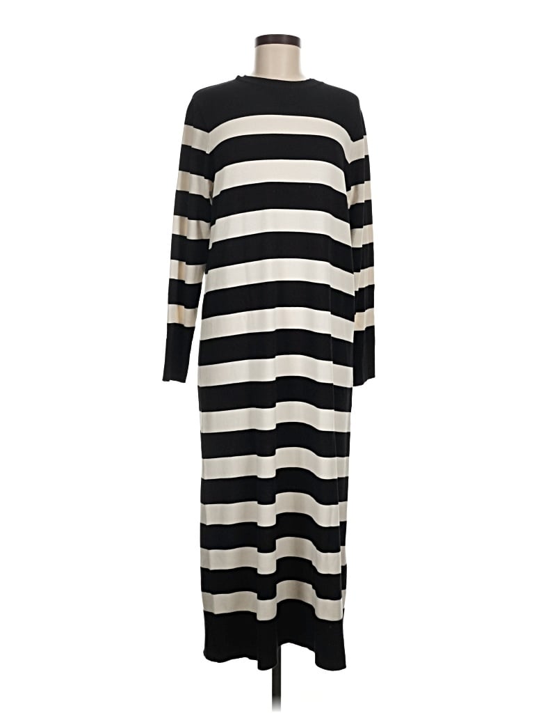 Pre-owned Zara Casual Dress In Black