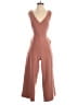 MELLODAY Solid Brown Tan Jumpsuit Size S - photo 1