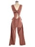 MELLODAY Solid Brown Tan Jumpsuit Size S - photo 2