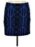 Express Graphic Blue Casual Skirt Size M - photo 1