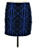 Express Graphic Blue Casual Skirt Size M - photo 2