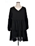 Unbranded 100% Polyester Solid Black Casual Dress Size XL - photo 1