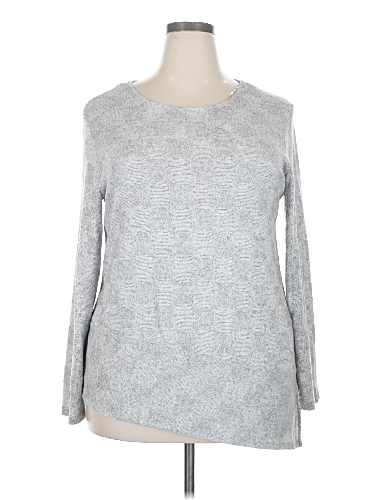 Pre-owned Apt. 9 Pullover Sweater In Gray