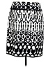 Carlisle 100% Silk Graphic Black Silk Skirt Size 8 - photo 2