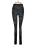 Lululemon Athletica Blue Black Leggings Size 6 - photo 1