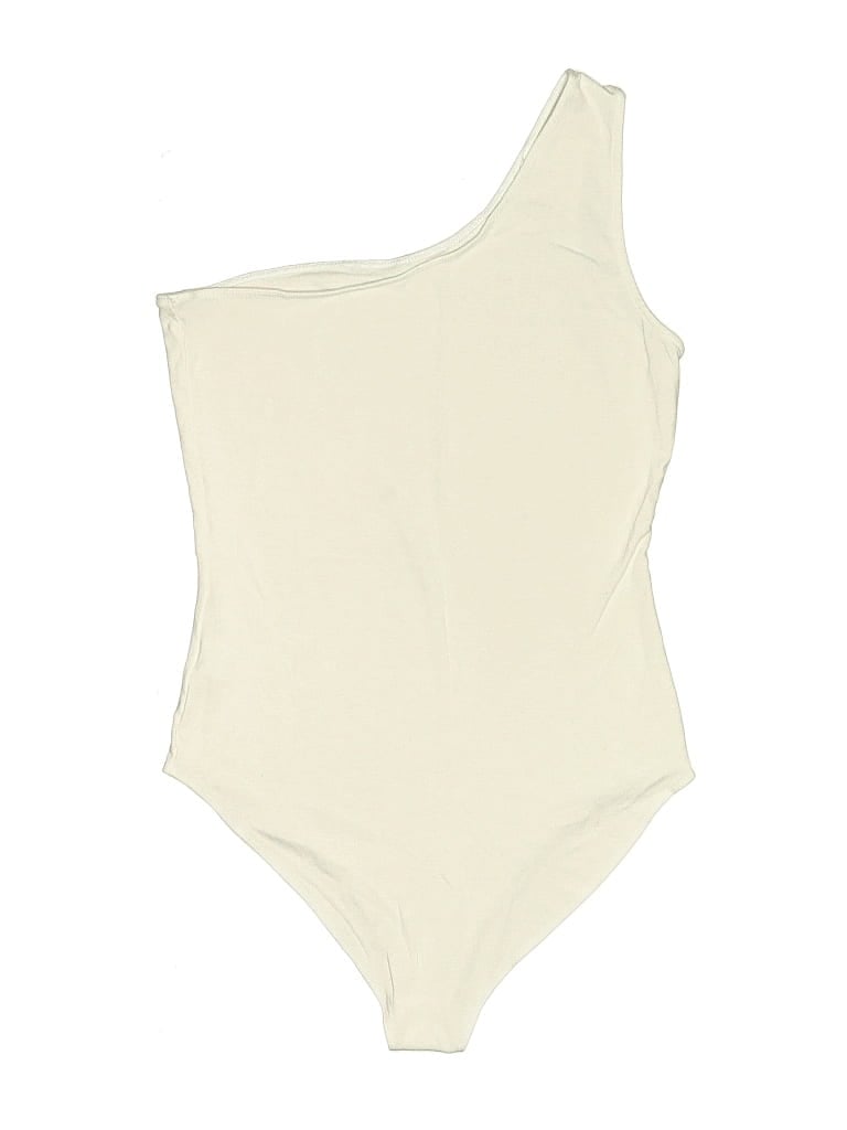 Pre-owned Mangopop Collection Bodysuit In Ivory