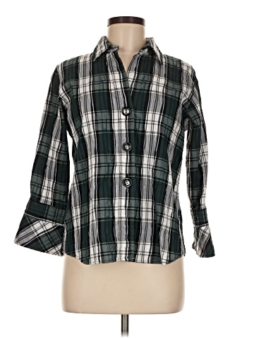 Pendleton 3/4 Sleeve Button-Down Shirt (view 1)