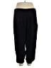 Lofbaz 100% Viscose Solid Black Casual Pants Size 2X - photo 2