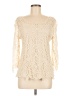 Adiva Ivory Long Sleeve Blouse Size M - photo 1