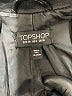 Topshop 100% Faux Leather Black Jacket Size 6 - photo 6