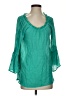 Forgotten Grace Teal 3/4 Sleeve Blouse Size S - photo 1