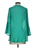 Forgotten Grace Teal 3/4 Sleeve Blouse Size S - photo 2