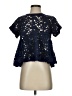 Eri + Ali 100% Polyester Blue Short Sleeve Blouse Size XS - photo 1