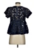 Eri + Ali 100% Polyester Blue Short Sleeve Blouse Size XS - photo 2