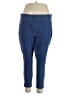 Hue Solid Blue Jeggings Size 2X - photo 1