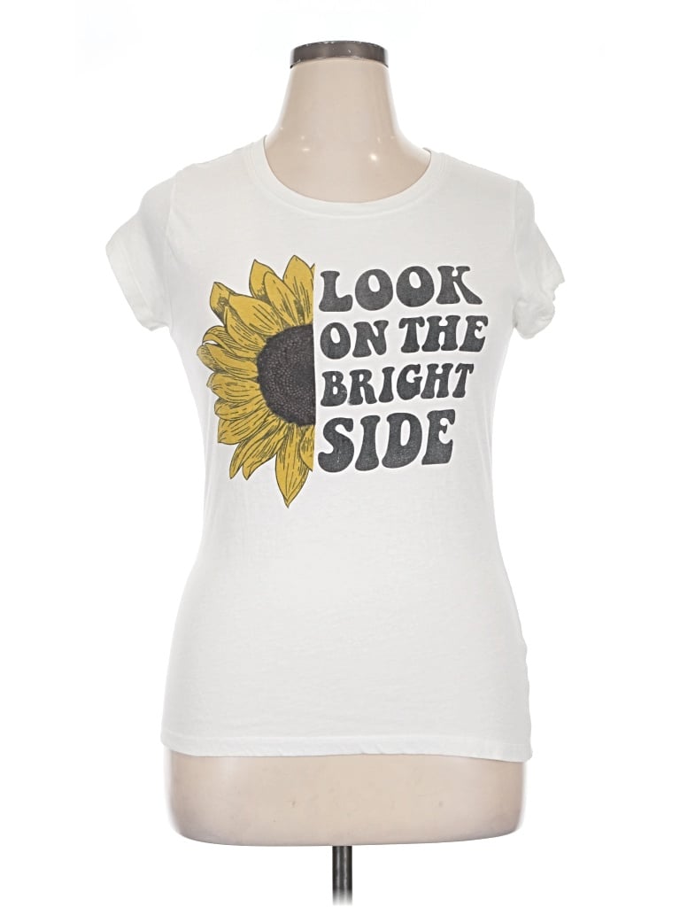 Pre-owned Wound Up Short Sleeve T-shirt In White