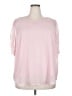 Torrid Pink Short Sleeve Blouse Size 2X Plus (2) - photo 1