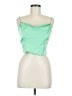 Zara 100% Viscose Green Sleeveless Top Size M - photo 1