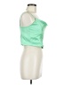 Zara 100% Viscose Green Sleeveless Top Size M - photo 4
