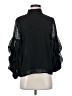 H&M 100% Polyester Black 3/4 Sleeve Blouse Size 2 - photo 1
