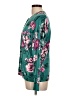 Karen Scott Floral Teal Cardigan Size L - photo 5