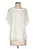 Byron Lars Beauty Mark 100% Polyester Ivory Short Sleeve Blouse Size 2 - photo 1