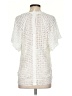 Byron Lars Beauty Mark 100% Polyester Ivory Short Sleeve Blouse Size 2 - photo 2