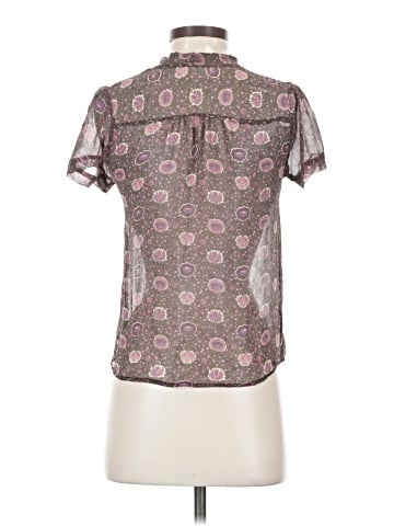 Kimchi Blue Short Sleeve Silk Top (view 2)