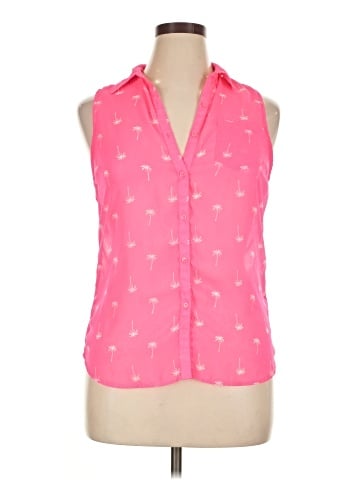 Sol Sleeveless Button-Down Shirt (view 1)