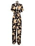 A.L.C. 100% Silk Floral Black Jumpsuit Size 4 - photo 2