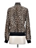Equipment 100% Silk Animal Print Gold Jacket Size XS - photo 2