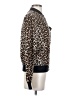 Equipment 100% Silk Animal Print Gold Jacket Size XS - photo 4