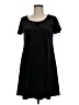 Socialite Solid Black Casual Dress Size M - photo 1