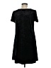 Socialite Solid Black Casual Dress Size M - photo 2