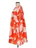 Unbranded 100% Polyester Print Orange Casual Dress Size L - photo 5