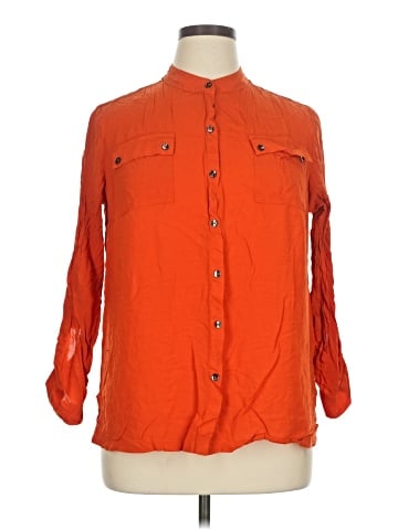 Jones New York Sport 3/4 Sleeve Button-Down Shirt (view 1)
