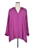 ELOQUII 100% Polyester Purple 3/4 Sleeve Blouse Size 20 - photo 1