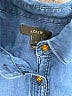 J.Crew Blue Long Sleeve Button-Down Shirt Size 4 - photo 7