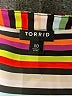 Torrid 100% Polyester Stripes Red Short Sleeve Blouse Size Med Plus (00) - photo 7