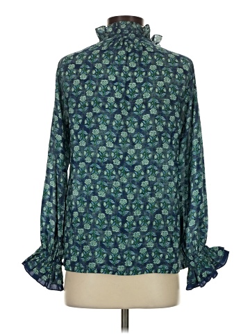 Rungolee Long Sleeve Silk Top (view 2)