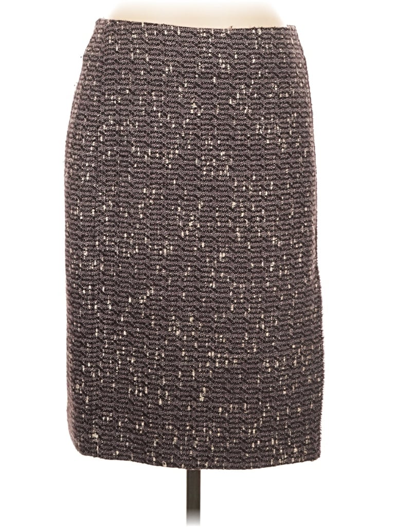 Pre-owned Anne Klein Wool Skirt In Brown
