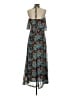 Veronica M. 100% Polyester Floral Blue Casual Dress Size XS - photo 2