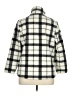 T by Talbots 100% Polyester Plaid Ivory Coat Size XL - photo 2