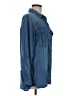 MICHAEL Michael Kors 100% Lyocell Blue Long Sleeve Button-Down Shirt Size 6 - photo 4