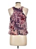 Lucie Rose 100% Polyester Purple Sleeveless Blouse Size L - photo 2