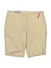 IZOD Solid Tan Khaki Shorts Size 11 - photo 1